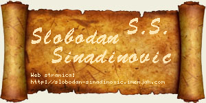Slobodan Sinadinović vizit kartica